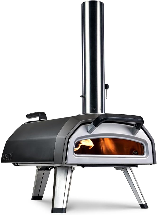 Ooni Karu 2 Multi-Fuel Outdoor Pizza Oven - Wood and Gas Outdoor Pizza Oven with Pizza Stone & Intergrated Thermometer, Pi...