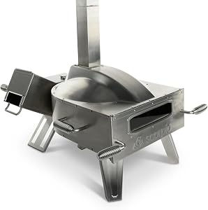 SCORPIO Pizza Oven - Dual Fuel Wood & Propane Portable Outdoor Pizza Oven with 16” Rot