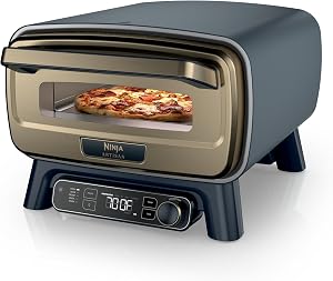 Ninja Artisan Outdoor Pizza Oven, 12-inch, 3-minute Pizza, Neapolitan, Thin Crust, New Yor