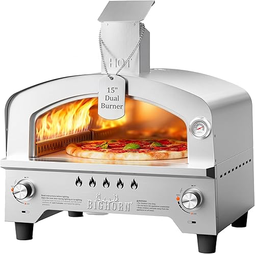 BIG HORN Gas Pizza Oven, Portable Propane Pizza Oven with 15 inch Pizz — Side-by-side comparison of top picks in this category