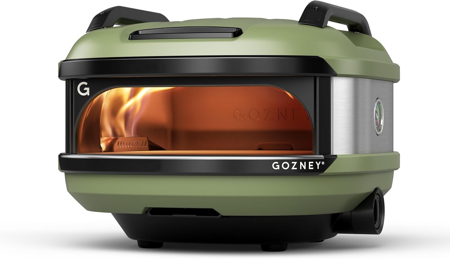 Gozney Tread Portable Pizza Oven, Olive, Makes 12” Pizzas - Revolutionary Lateral Gas Burner, Quick Heat Up, Lightweight &...