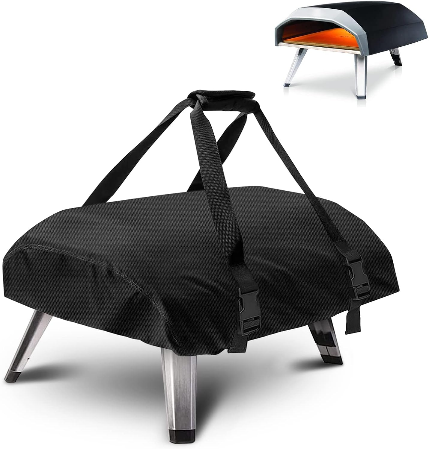 FDHTHJFYJ Pizza Oven Cover for Bertello Outdoor Pizza Oven 2018-pr, Water Dust Resistant Outdoor Oven Cover Protection wit...
