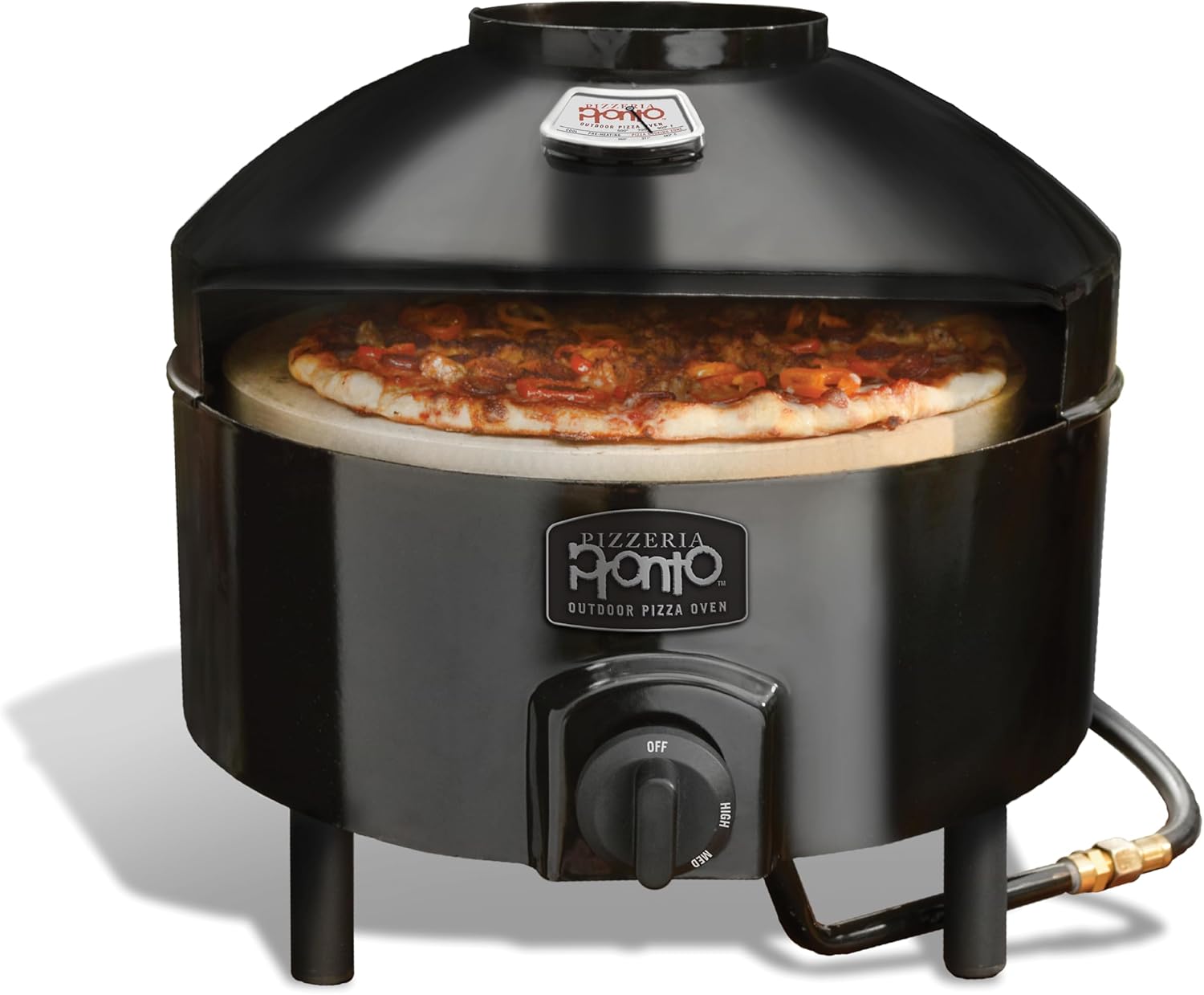 Pizzacraft Portable Outdoor Pizza Oven - Stonebaked Pizza Oven - Thermabond Technology, Even Heat Distribution, and 2 Baki...
