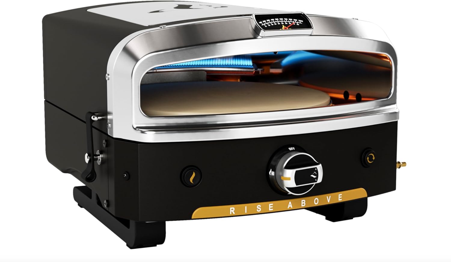 HALO Versa 16 Pizza Oven | 16” Rotating Stone, Patented Dual Burner System, 5-Minute Pizzas, Easy Clean | Propane Powered...